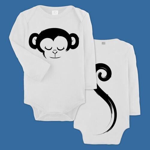 Monkey baby bodysuit - Long sleeves