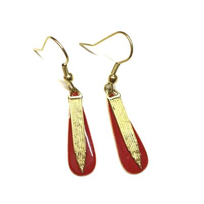 Red mini Odilon earrings
