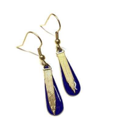 Blue mini Odilon earrings
