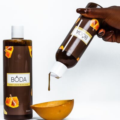 Honey Liquid Black Soap 250ml