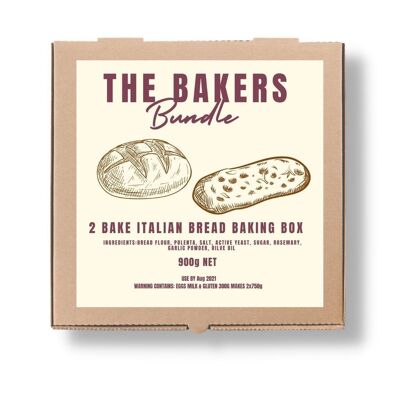 The Bakers Bundle 2 Bake Italian Bread Baking Box (Wholesale Case)
