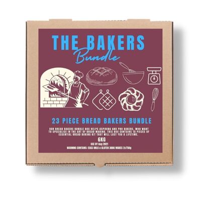 The Bakers Bundle  23 Piece Bakeware & Bread Baking Box