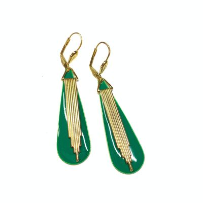 Green Odilon earrings