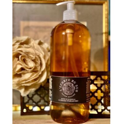 Marseille shower soap 1L with organic Argan oil, olive oil and coconut oil