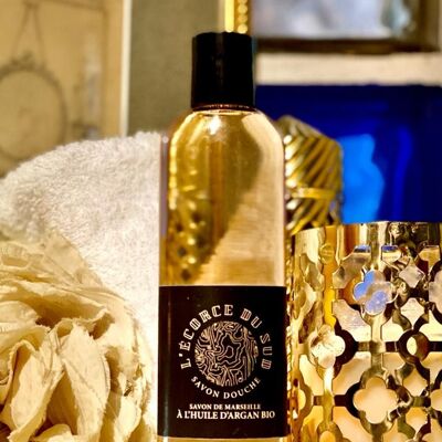 Jabón de ducha de Marsella 100ml con aceite de argán orgánico, aceite de oliva y aceite de coco