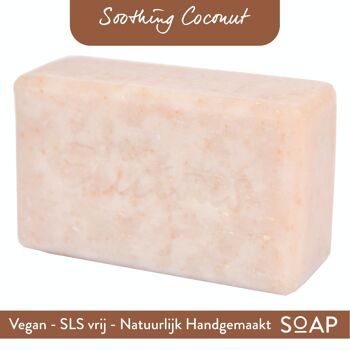 Savon Naturel Artisanal Apaisant Noix de Coco - BIG BAR 1