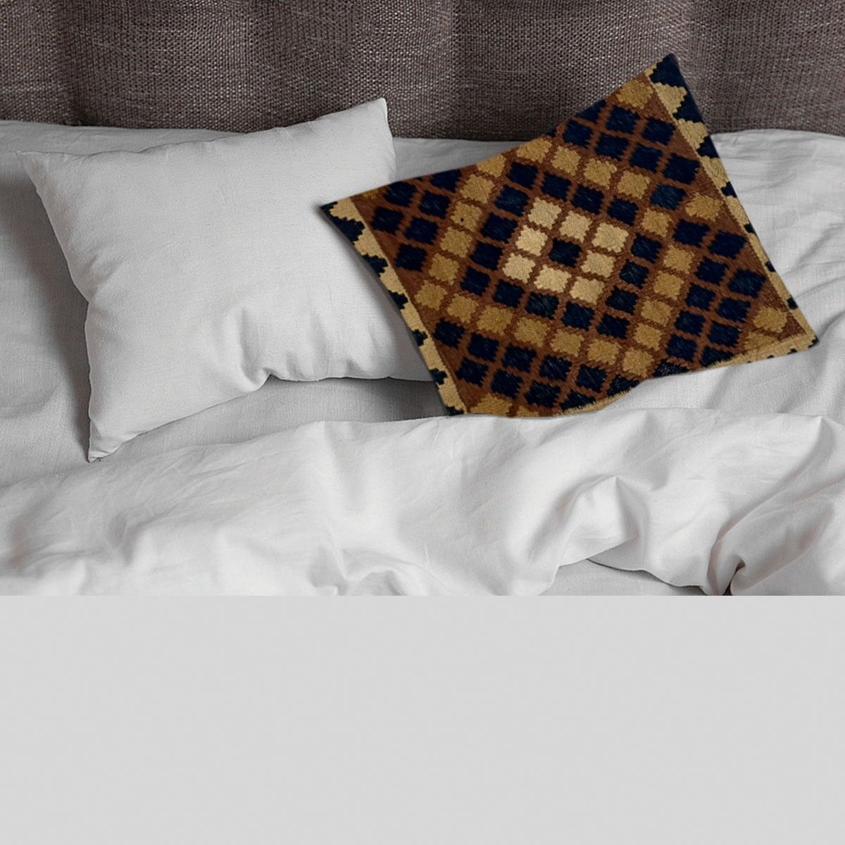 Kilim handvävt brunt Derby kuddfodral