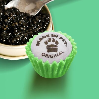 Mini Cupcakes für Hunde - Kaviar - 12 Cupcakes