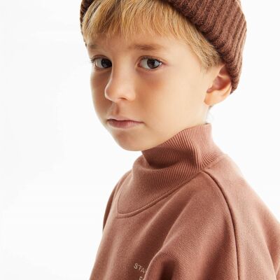 Boys sweatshirt -Stay original forever in brown
