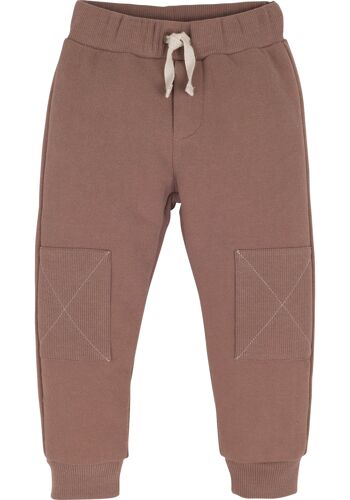 Pantalons de survêtement pour garçons en marron 1