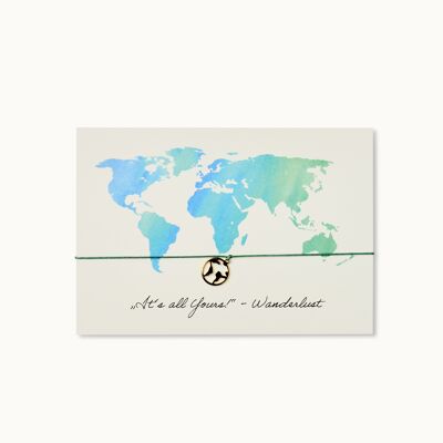 Bracelet card: "It's all Yours" - Wanderlust