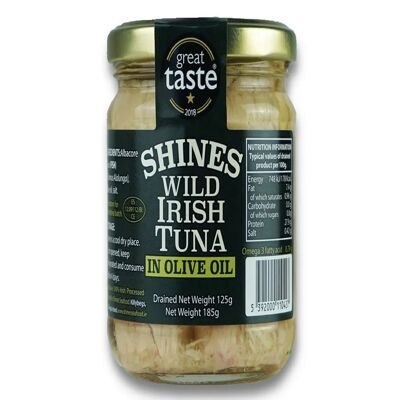 185g Jar Irish Albacore Tuna Loins -Olive Oil