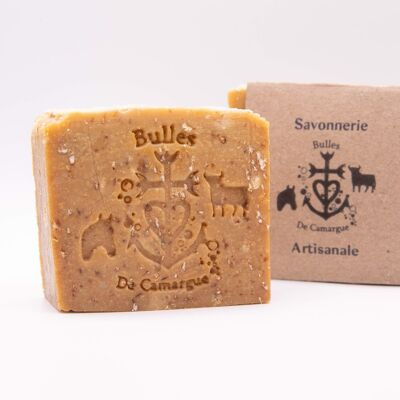 Handmade soap with organic Camargue honey and organic oat milk L'AVIEL