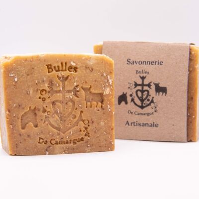 Handmade soap with organic Camargue honey and organic oat milk L'AVIEL