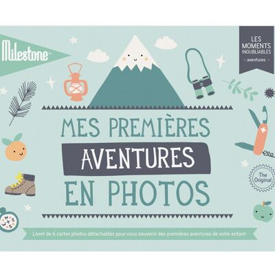 Folleto de tarjetas fotográficas "Mis primeras aventuras"