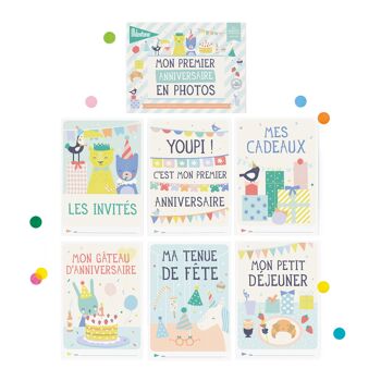 Livret de cartes photos "Mon premier anniversaire" 3