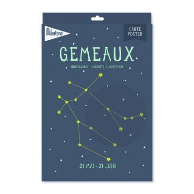 Poster Zodiac Gémeau