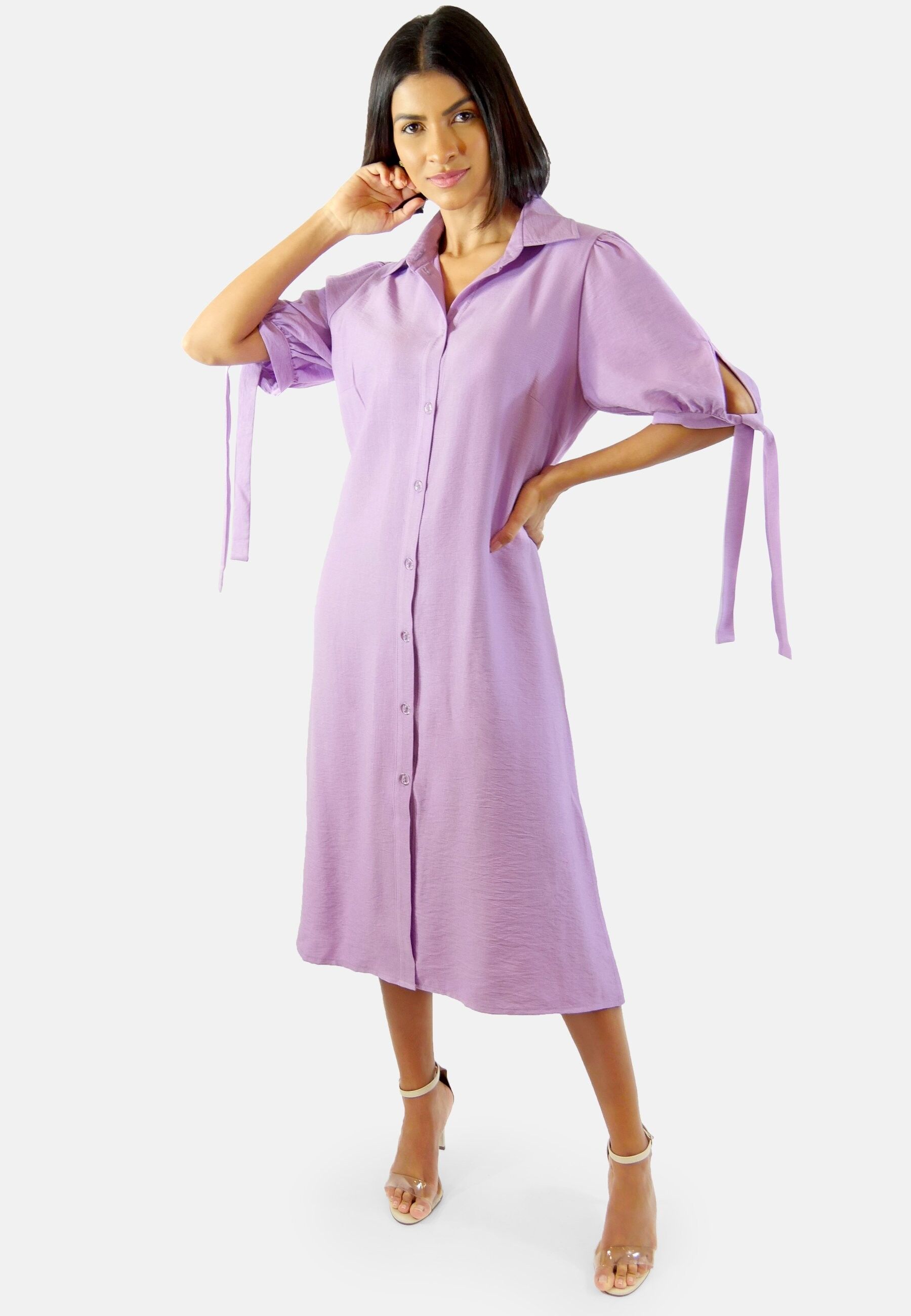 Abito in lino biologico Luana Lila