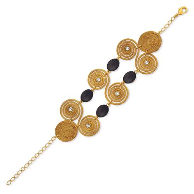 Bracciale Hanna Bio di Golden Grass - Onix Gold