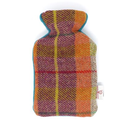 Harris Tweed Hot Water Bottle - Purple/Orange