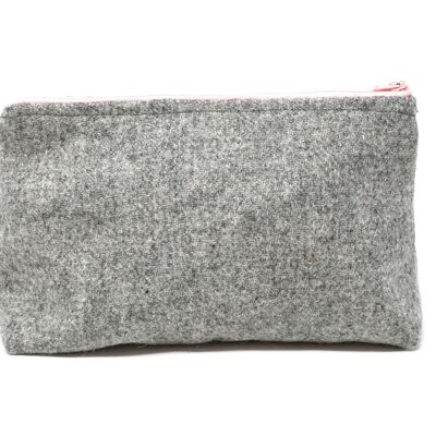 Harris Tweed Wash Bag - Grey