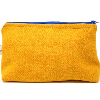 Harris Tweed Wash Bag - Yellow