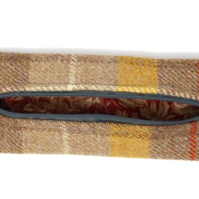 Harris Tweed Liberty Pencil Case - Yellow/Orange