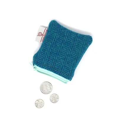 Harris Tweed Liberty Coin Purse - Jade/Blue