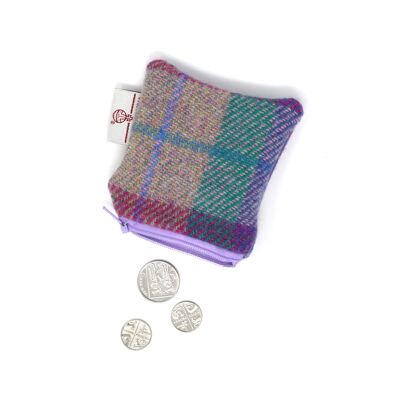 Harris Tweed Liberty Coin Purse - Pink/Purple