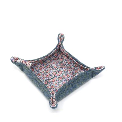 Harris Tweed Liberty Trinket Tray - Seagreen/Blue