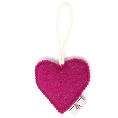 Harris Tweed Lavender Heart - Pink