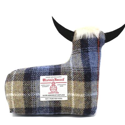 Harris Tweed Highland Cow Doorstop - Mckenzie