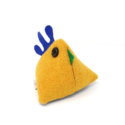 Harris Tweed Mini Chicken - Yellow
