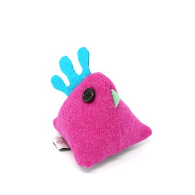 Harris Tweed Mini Chicken - Pink