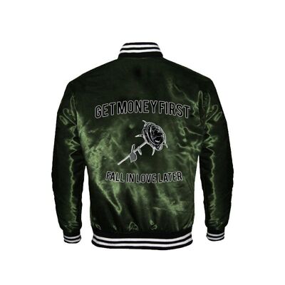Get money first jacket green rose