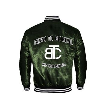 BORN TO BE REAL VESTE VERT LOGO BTC