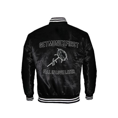 Get money first jacket black rose