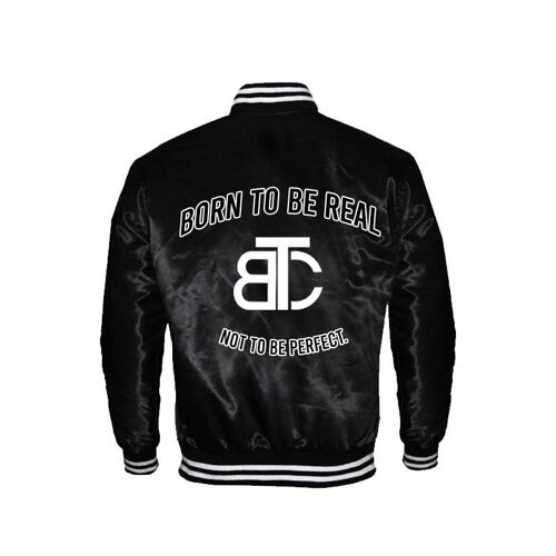 Born to be real jacket black btc logo
