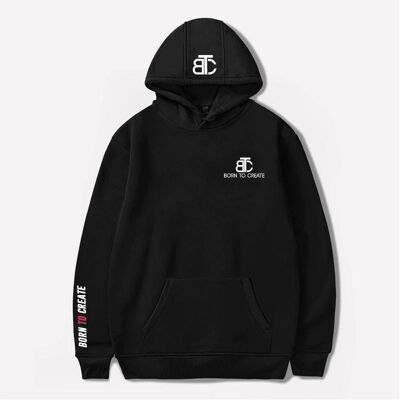 Born to create hoodie black/red