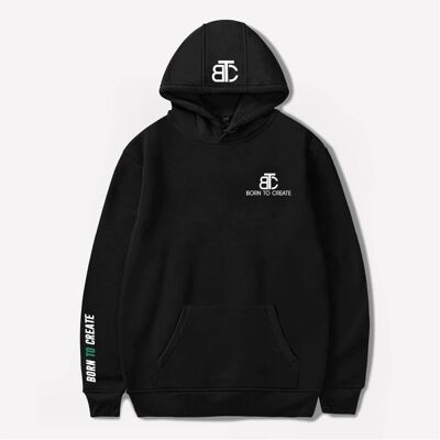Born to create hoodie black/green