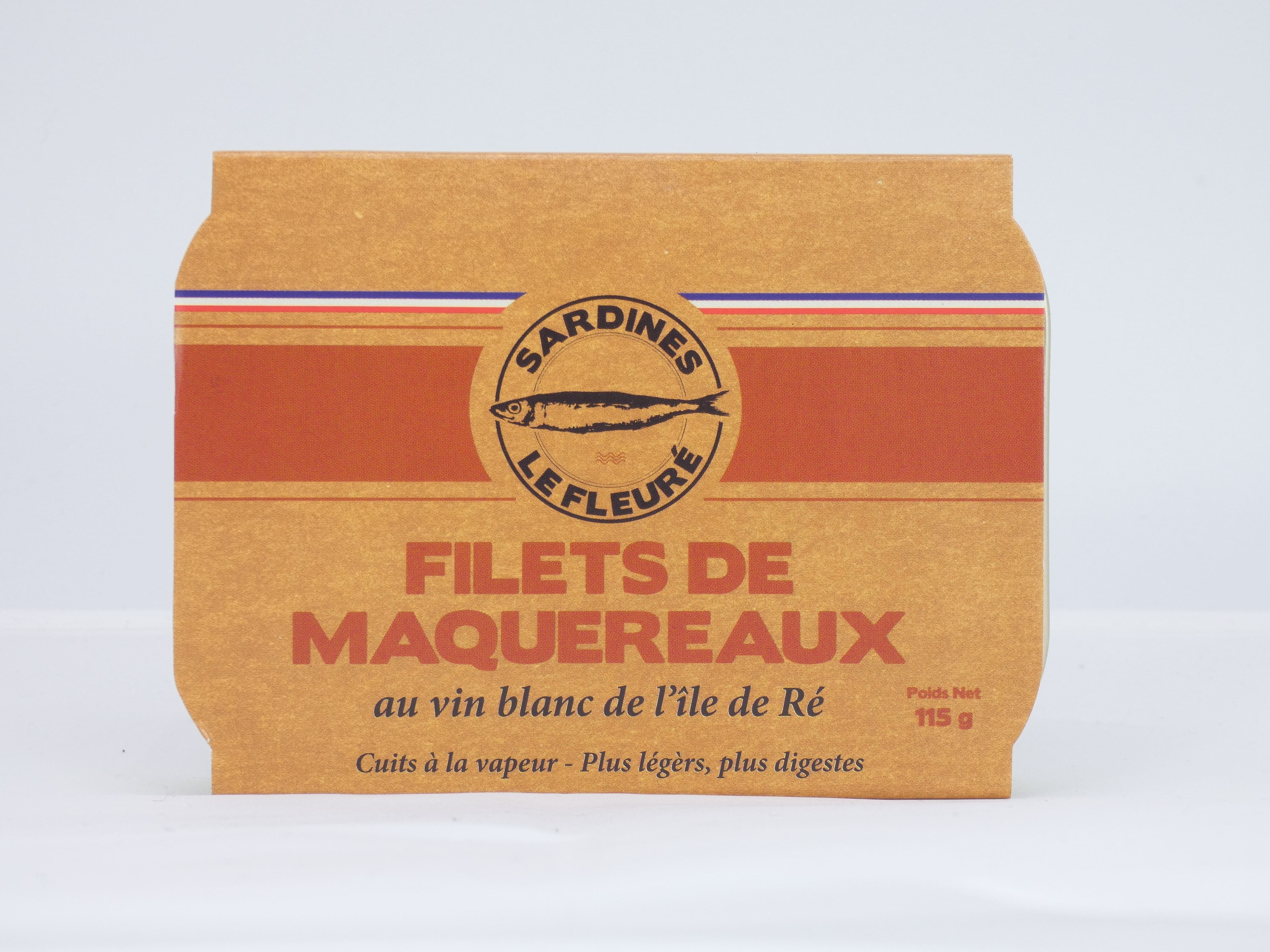Makrelenfilets in Weißweinkonserven von der Île de Ré