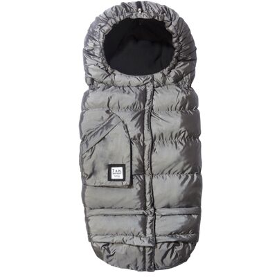 7AM Blanket 212 Evolutionary Footmuff: Adjustable and Universal for Baby, Water Repellent and Thermal - Metallic Gray