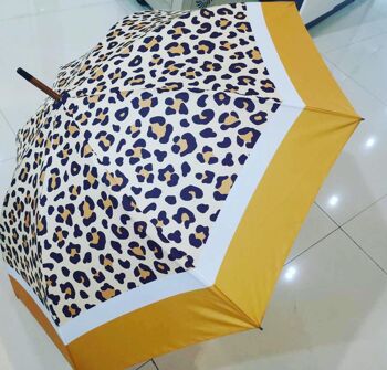 Grand parapluie en motif léopard - Coupe-vent 2