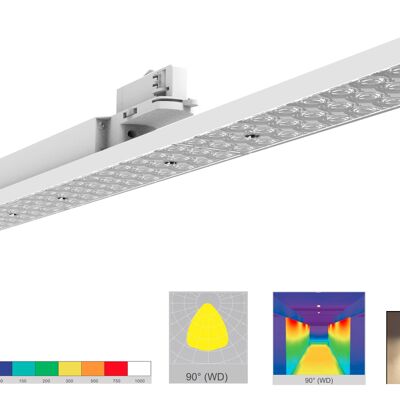 LED 3-phase trackline0.6  White 3000K