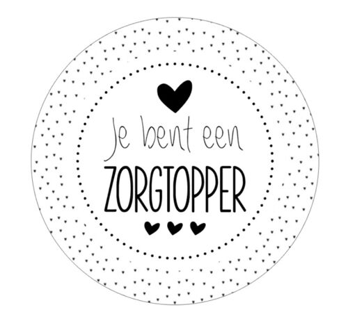 Handspiegeltjes zorgtopper stip