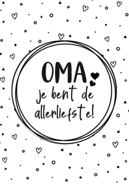 Kaart oma je bent de allerliefste