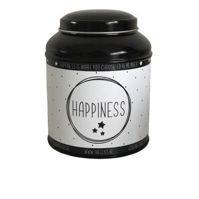 Theeblik Happiness zwart