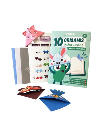 Origamis 10 Marque-pages Animaux de la ferme 2