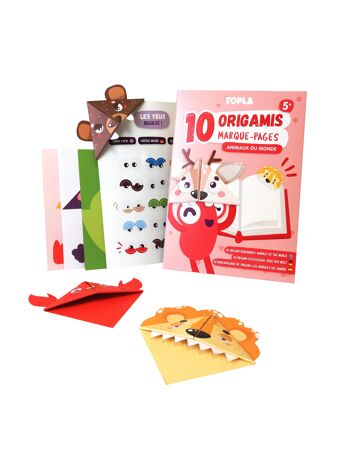 Origamis 10 Marque-pages Animaux du monde 2