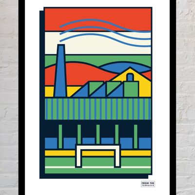From The Terraces Home End Print - A2 Unframed